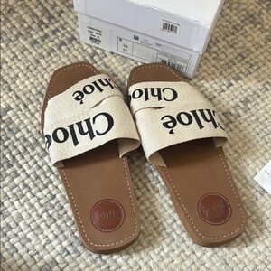 Chloe Woody Slide Sandal